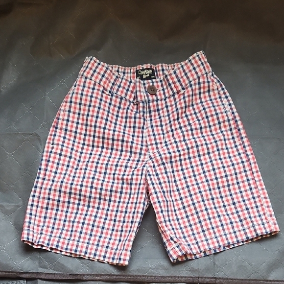 OshKosh B'gosh Red and Blue Plaid Boys Shorts Size 4T - Picture 1 of 6